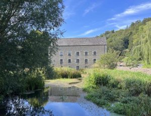 A mill building and mill pond